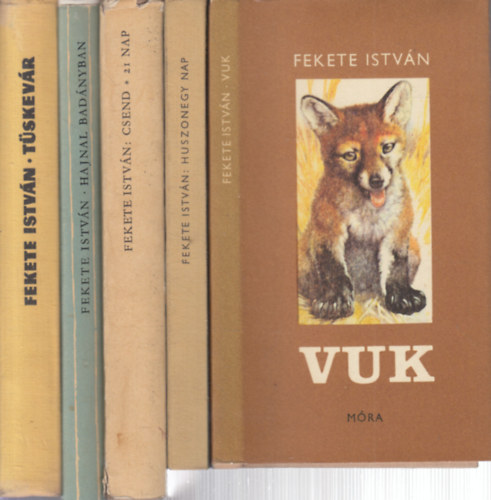 5 db. Fekete Istvn regny (Vuk + 21 nap + Csend - 21 nap + Hajnal Badnyban + Tskevr)