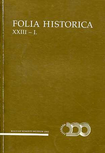 Folia Historica XXIII/I. (2002)