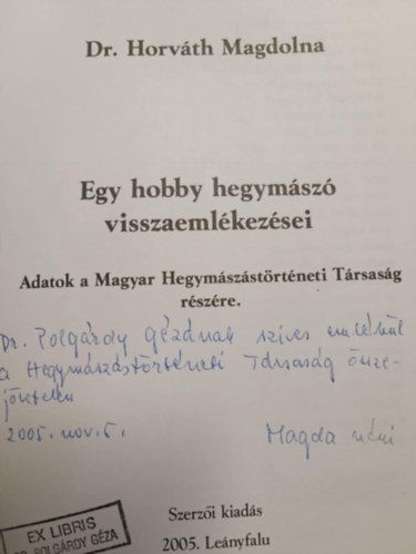 Egy hobby hegymsz visszaemlkezsei