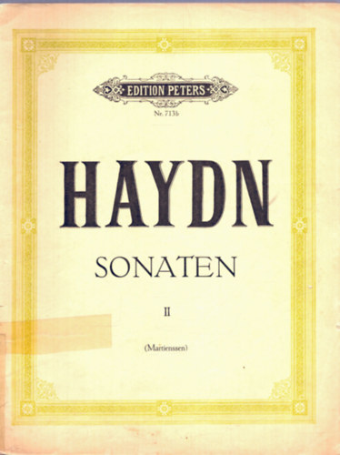 Sonaten fr Klavier zu Zwei Hnden II