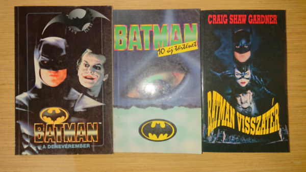 3 Batman könyv: Batman -A denevérember, Batman - 10 új történet, batman visszatér