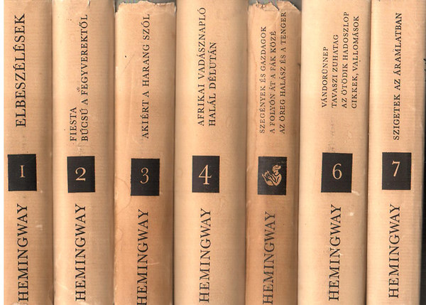 Ernest Hemingway mvei I-VII.Teljes sorozat
