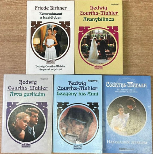 5 darab romantikus reg�ny: K�mvad�szat a kast�lyban - Aranybilincs - �rva gerlic�m - Szeg�ny kis Anni- H�zass�gb�l szerelem
