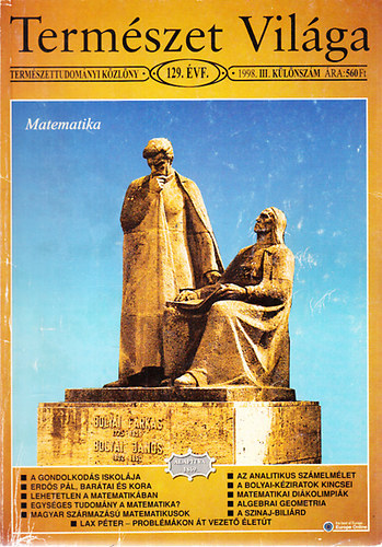 Term�szet vil�ga (Term�szettudom�nyi k�zl�ny)- 1998/ III. k�l�nsz�m (Matematika)