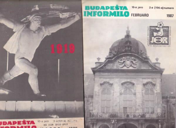 Budapesta Informilo 1979 marto, 1987 februaro ( 2 db eszperant jsg )