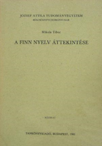A finn nyelv ttekintse