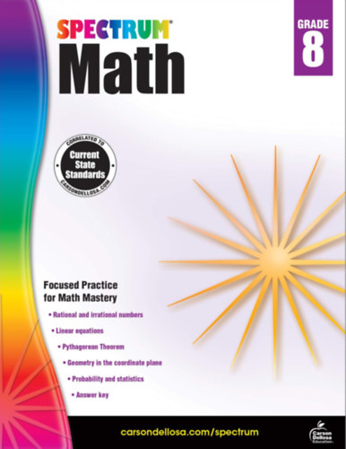 Spectrum Math, Grade 8 (Spectrum Matematika, 8. osztly)