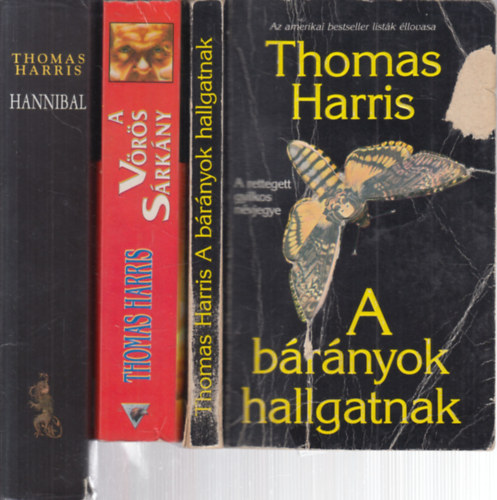 3 db. Hannibal krimi (A brnyok hallgatnak + A vrs srkny + Hannibal)