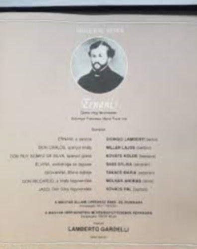 Giuseppe Verdi - Ernani - OPERA NGY FELVONSBAN - KSRFZET HANGLEMEZHEZ