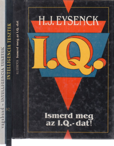 2 db. I.Q. tesztkönyv (Ismerd meg az I.Q.-dat! + Ismerd meg önmagad! Intelligencia teszt)