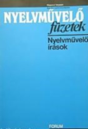 Nyelvmvel rsok (nyelvmvel fzetek)