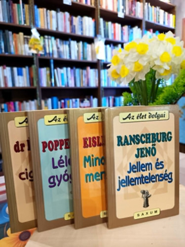 Az �let dolgai k�nyvcsomag 4 darabos K�NYVMENT� AJ�NLAT: Jellem �s jellemtelens�g, Mindennapi mem�ri�nk, L�lek �s gy�gy�t�s, Aki cig�ny�tra ment