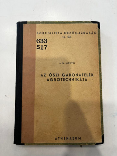 Az �szi gabonaf�l�k agrotechnik�ja