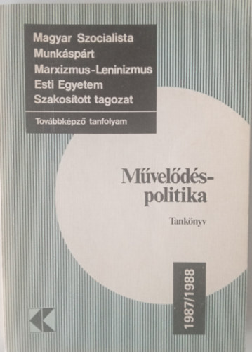 Mveldspolitika tanknyv 1987/1988