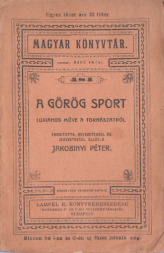 A grg sport (Magyar Knyvtr)