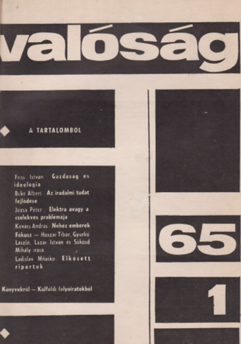 Valsg I-II. VIII. vf. 1-12. szm, 1965 (Kt ktetben)