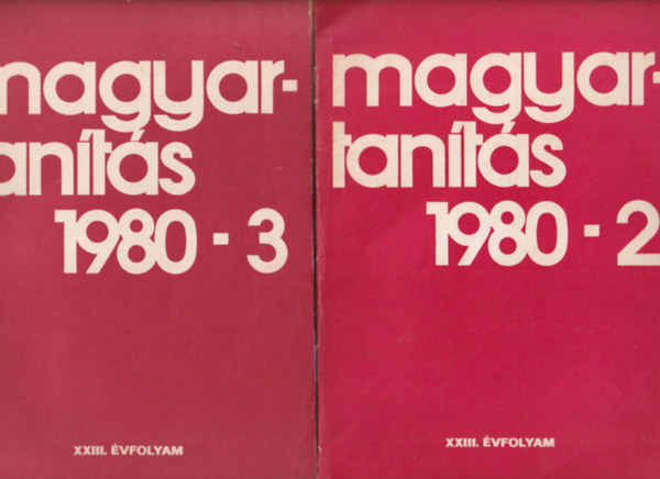 4 db Magyartants 1980-2, 1980-3, 1980-5, 1980-6