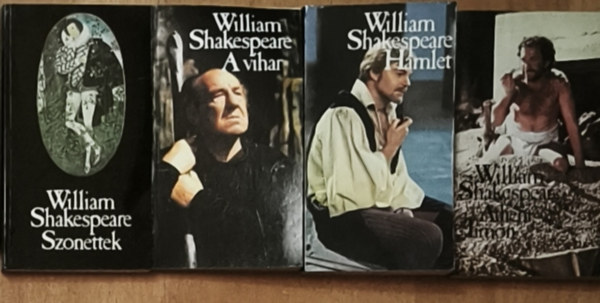 4db William Shakespeare m - A vihar, Athni Timon, Hamlet, Szonettek