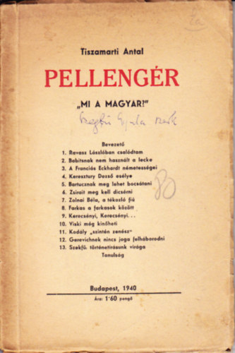 Pellengr: Mi a magyar?