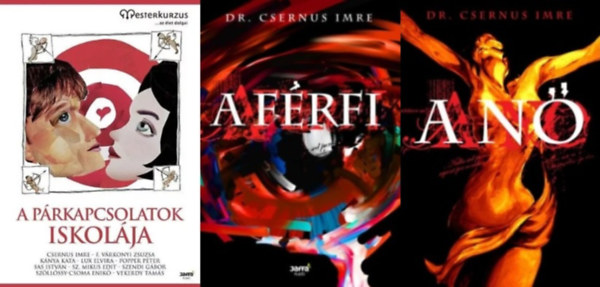 3 db Csernus Imre ktet: A prkapcsolatok iskolja +  A n + A frfi