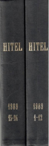 Hitel  II. �vfolyam 1989 1 - 24 sz�m (2 k�tetben)