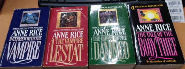 4 db Anne Rice: Interview with the Vampire + Lestat the Vampire + The Queen of the Damned + The Tale of the Body Thief