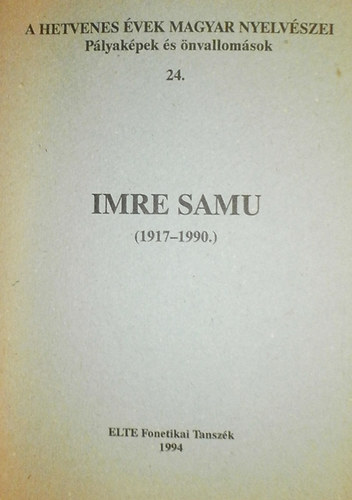 Imre Samu (1917-1990)