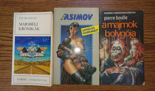 3 klasszikus sci-fi: Marsb�li kr�nik�k, Sz�v�lyes Farenheit, A mmajmok bolyg�ja