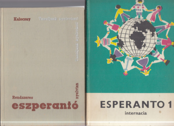 2 db. eszperant� nyelvk�nyv (Rendszeres eszperant� nyelvtan (Tanuljunk nyelveket!) + Esparanto I.)