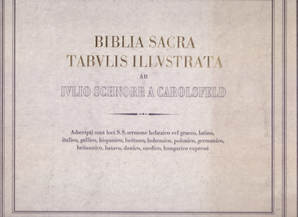 Biblia Sacra Tabulis Illustrata - A szent Biblia dszes kpekben (Reprint)