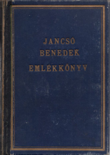 Jancs Benedek emlkknyv