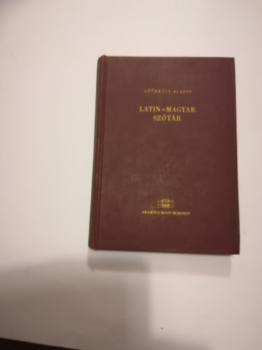 Gyrksy Alajos - latin-magyar sztr
