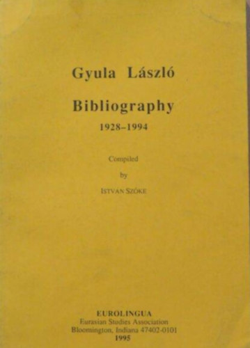 Gyula L�szl� Bibliography
