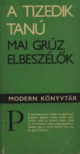 A tizedik tan� (Mai gr�z elbesz�l�k) - Modern K�nyvt�r 269.