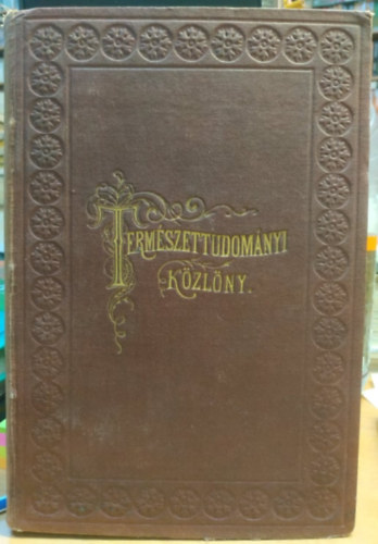 Termszettudomnyi kzlny 1888. (20. ktet)