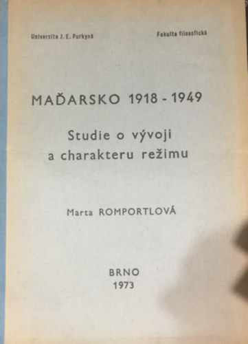 Studie o v�voji a charakteru re�imu