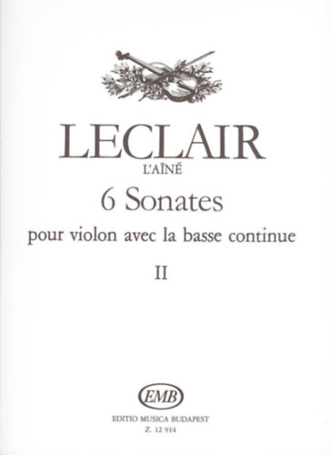 6 Sonates pour violon avec la basse continue I.