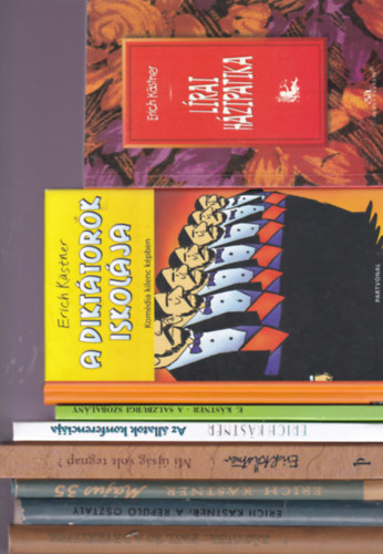 Erich Kstner knyvei 8db.:Lrai hzipatika +A dikttorok iskolja + A salzburgi szobalny + Az llatok konferencija + Mi jsf volt tegnap? + Mjus 35 + A repl osztly + Emil s a detektvek