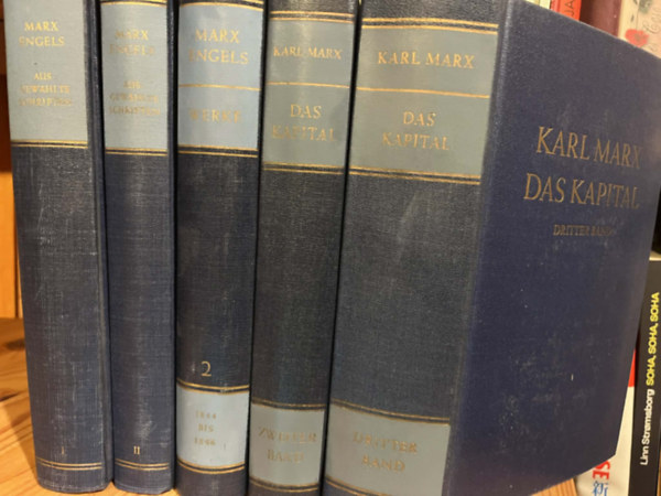 5 db Karl Marx - Friedrich Engels k�nyv n�met nyelven