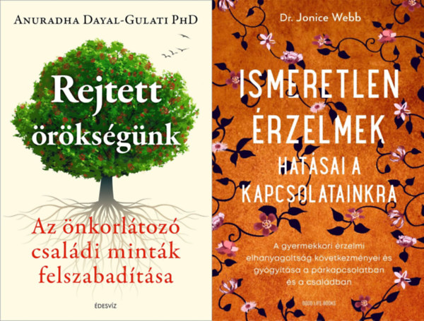 Dr. Jonice Webb Anuradha Dayal-Gulati Phd - 2 m genercis traumkrl: Rejtett rksgnk - Az nkorltoz csaldi mintk felszabadtsa +  Ismeretlen rzelmek hatsai a kapcsolatainkra - A gyermekkori rzelmi elhanyagoltsg kvetkezmnyei s gygytsa a prkapcsol
