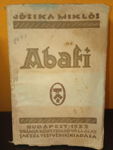 Abafi - 1933-as kiad�s