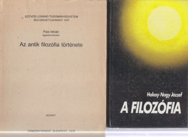 2 db. filoz�fia (A filoz�fia + Az antik filoz�fia t�rt�nete (k�zirat))