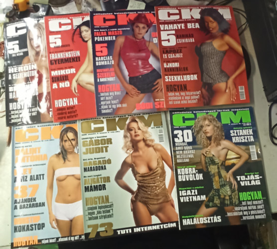 7 db CKM magazin: 2000./ m�rcius, �prilis, augusztus, szeptember, okt�ber, november, december