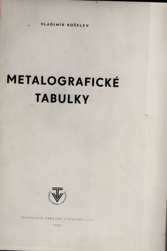 Metalografick� tabulki