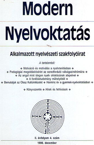 Modern nyelvoktats 1996. szeptember