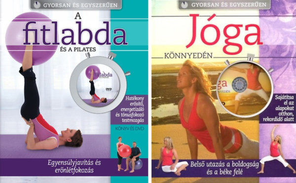 Jennifer Pohlman  Searle Rodney; Gena Kenny - A fitlabda s a pilates - Egyenslyjavts s ernltfokozs -DVD-mellklettel+Jga knnyedn -DVD-mellklettel -2 db knyv