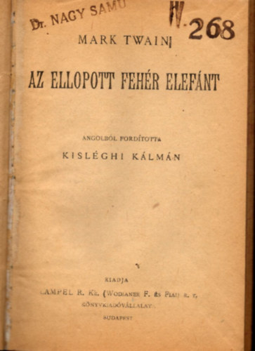 Az ellopott fehr elefnt