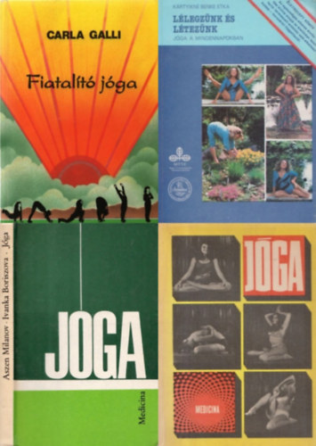 4 db knyv jgrl: Jga + Fiatalt jga + Jga (Hatha jga) + Llegznk s lteznk - Jga a mindennapokban