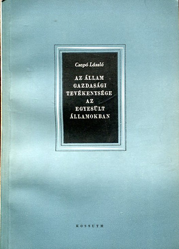 Az llam gazdasgi tevkenysge az Egyeslt llamokban