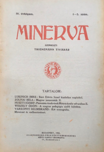 Minerva IV. vf. 1-5. szm